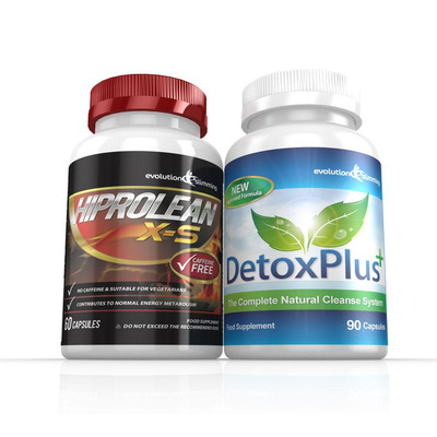 Hiprolean X-S Caffeine Free Fat Burner Cleanse Combo Pack - 1 Month Supply