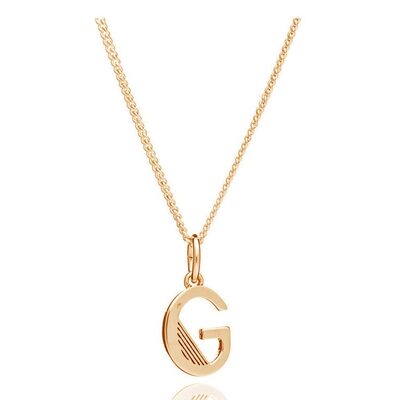 This Is Me 'G' Alphabet Necklace - Gold