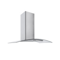 Image of ART28373 90CM STAINLESS STEEL CURVED GLASS COOKER HOOD