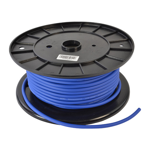 Microphone Cable, Low Noise, Flexible Blue, 50m Roll