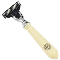 Image of Executive Shaving Mach3 Razor with Faux Ivory Handle