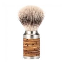 Image of Muhle Rocca Synthetic Shaving Brush Stainless Steel & Birch