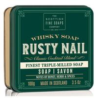 Image of Scottish Fine Soaps Rusty Nail Soap In A Tin 100g