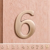 Image of 6cm Antique Brass Door Number - 1