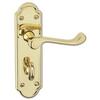 Image of ASEC URBAN San Francisco Plate Mounted Bathroom Lever Furniture - Polished Brass (Visi)