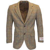Harris Tweed Mens White Sand Herringbone Checked Blazer / Jacket - 38