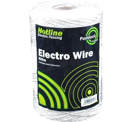Hotline White Electric Fence Paddock Wire (Bulk) - 250 m