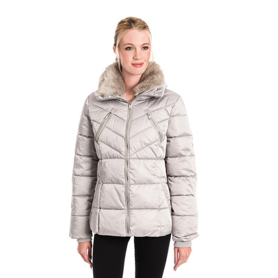 RINO & PELLE TEMMY MOONROCK FAUX FUR COLLAR QUILTED COAT - 8
