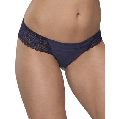  Womens Hanae Tanga Brief - Blue - Size 2XL