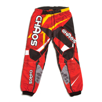 Image of Chaos Kids Off Road Motocross Trousers Red