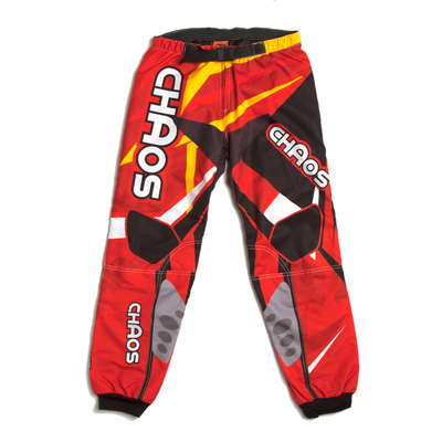 Chaos Kids Off Road Motocross Trousers Red