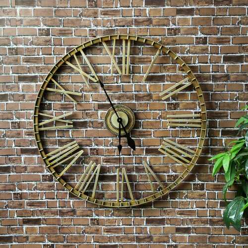 Extra Large Outdoor Wall Clock Bronze