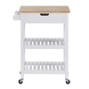 Image of Kitchen Trolley Cart White