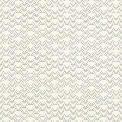 Modern Art Art Deco Waves Wallpaper White / Silver Rasch 621037