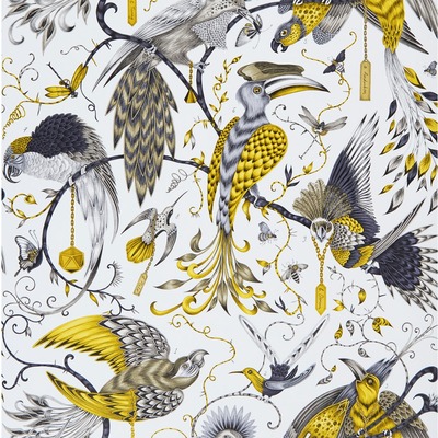 Emma J Shipley Animalia Audubon Wallpaper Gold W0099/02