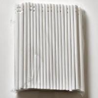 100 x 114mm (4.5") White Plastic Lollipop Lolly Sticks