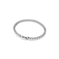 Image of Swarovski Tennis Round Deluxe Bracelet, White, Rhodium plating, 5409771