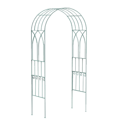 Heritage Green Decorative Rustic Metal Garden Arch