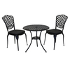 Image of Cast Aluminium Bistro Table And Chairs Set