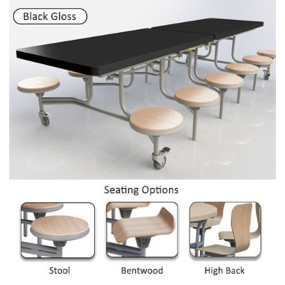 12 Seat Primo Rectangular Mobile Folding Table