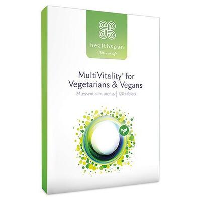 Healthspan - MultiVitality for Vegetarians & Vegans (120 tablets)