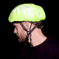 Image of BTR Bicycle High Visibility Waterproof Bike Helmet Cover. High Viz