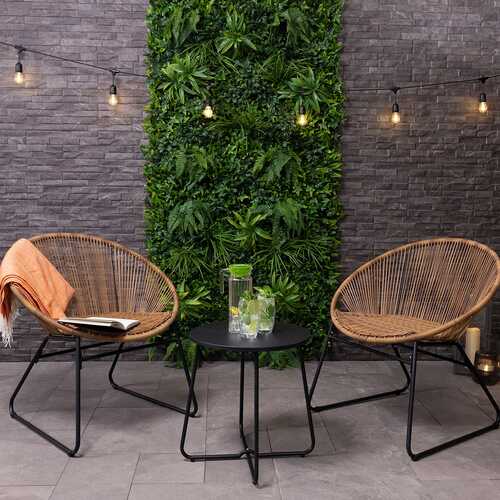 Zanzibar Tea for Two Bistro Set Natural