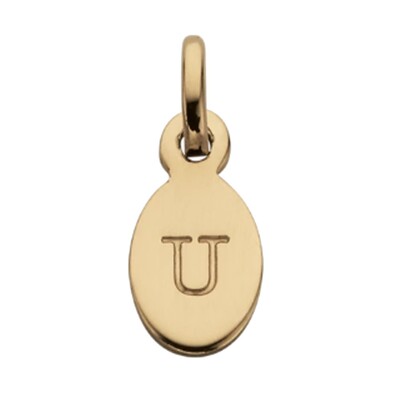 Bespoke Alphabet 'U' Charm - Gold