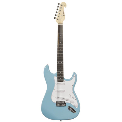 Image of Chord Electric Guitar with Kabukalli Fingerboard Surf Blue
