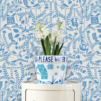 We Had Everything Wallpaper China Blue Mini Moderns RRMM02CH