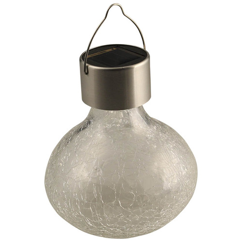 Solar LED Crackle Tea Lantern