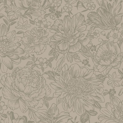 Imogen Floral Wallpaper Taupe Holden 65701