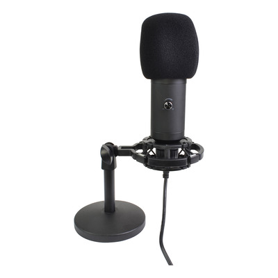 USB Studio Microphone Complete With Shock mount, Stand & Headphone Monitoring