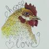 Image of Rekindle by Lisa - A4 Chicken Choose Love Art Print (29.7cm x 21cm)