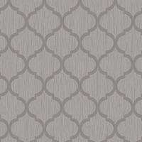 Image of Crystal Trellis Wallpaper Silver Debona 8897