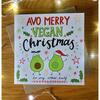 Image of Emily McCann - Vegan Christmas Greeting Cards - "Avo Merry Christmas to my Other Half"