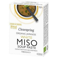 Image of Clearspring - Organic Instant White Miso Soup Paste With Sea Vegetables 60g