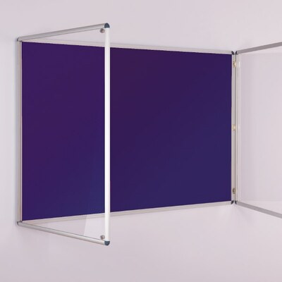 ColourPlus Tamperproof Noticeboard 2400 x 1200mm Purple