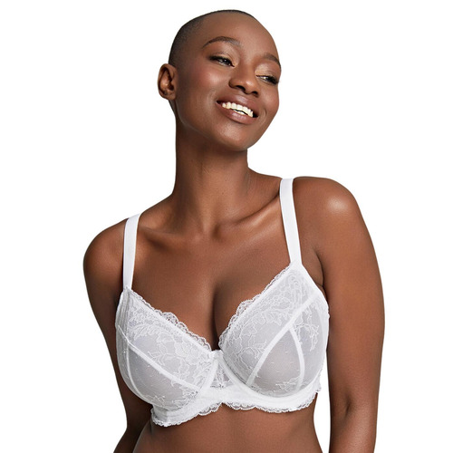 Panache Ana Non Padded Plunge Bra - White