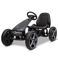Image of Mercedes Licensed Black Pedal Go Kart