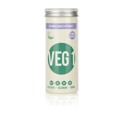 VEG1 - Chewable Multivitamin Tablets: Blackcurrant Flavour (180 Tabs)