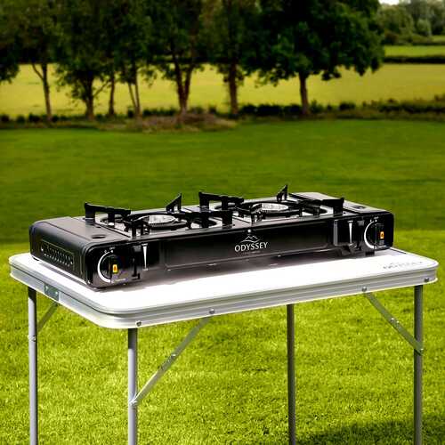 Charles Bentley Odyssey Camping Gas Stove Double