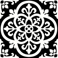 Image of Floorpops Peel And Stick Floor Tiles 10 Piece Gothic Fine Decor FP2475