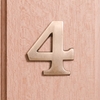 Image of 6cm Antique Brass Door Number 4
