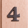 Image of 6cm Black Iron Door Numbers - 4