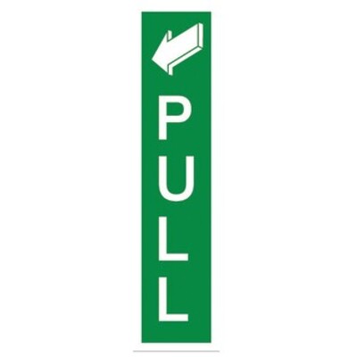 Vertical Pull Sign