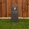 Image of Memorial Stake - Small Slate with Motif