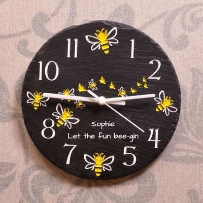Personalised Save The Bees Clock