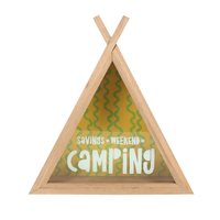 Image of Camping Fund Teepee Money Box - Natural