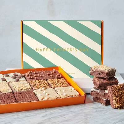 Father’s Day Mixed Mini Brownie Box - 12 Pieces